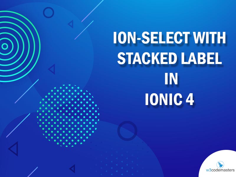 ion select with stacked label